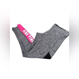 PINK‎ Victoria's Secret Heather Gray and Black Leggings